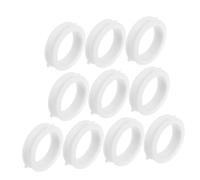 CHILDWEET 10pcs Decorative Pipe Cover: White Plastic Flange with Ventilation Hole Prevents Leaks for High Frequency Use Management for Kitchen