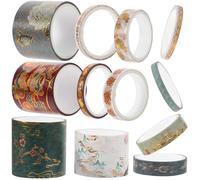 CHILDWEET 12 Rolls Aesthetic Washi Tape Scrapbooking Tape For Diary Decorating Stationery 2m Rolls