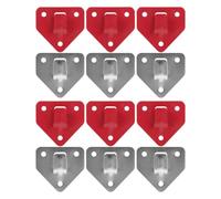 CHILDWEET 12pcs Fire Extinguisher Mounting Hooks with Wall Bracket for Fire Extinguisher, Iron Material, Firm and Safe Design, Simple to Install for Wall Use, Unique Shape and Special