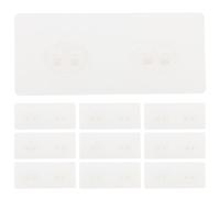 CHILDWEET 12pcs Frosted 4mm Double Clip Adhesive Bathroom Hooks Wall-Mounted Shower Towel and Kitchen Hanging Rack No Drilling Over Door Storage