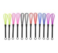 CHILDWEET 12pcs Hair Dye Paste Whisks Mixing for Salon and Home Use Hairdressing Tools Blue, Purple, Pink, Black, Red, Green Colors