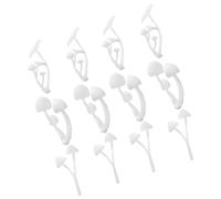 CHILDWEET 12pcs Mini Mushroom Resin Molds for Crafting, Small 3D Epoxy Micro Landscape Figurines, Tiny Mushroom Decor Accessories for Garden, Bonsai, and DIY Jewelry Making