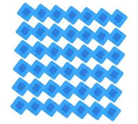 CHILDWEET 150pcs Blue Metal Detectable Breathable Waterproof Adhesive Bandages for Scrapes and Punctures, Pe Material, Square Shape, for Kitchens and Wet or High-Humidity Settings,