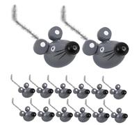 CHILDWEET 15pcs Lifelike Fake Mouse Mouse for Halloween Novelty Prank Creepy Rat Ornaments Grey