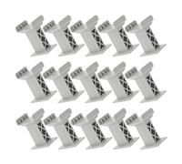 CHILDWEET 15pcs Plastic Train Track Pier Multi-level Bridge Supports Weatherproof Railway Track Blocks Compatible with All Major Brands Stackable High-level Risers for Model Train