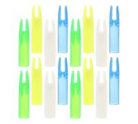 CHILDWEET 16pcs Nocks for Arrow DIY Nock Tail Assorted Color Not Easy to Break Long Serving Life Suitable for Friends Who like Archery