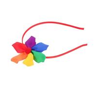 CHILDWEET 1piece Lgbtq Pride Month Headband Rainbow Flower Hair Hoop Accessory for Women