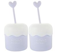 CHILDWEET 2 Pcs Portable Face Bubble Maker Cups Plastic Facial Foams Cleanser for Washing Face Travel Lightweight and Compact Design