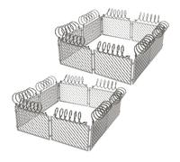 CHILDWEET 2 Set Plastic Miniature Fence for Micro Landscape Scenes Military Building Block Accessories with Safe Smooth Edges Easy Assembly for Dollhouse and War-themed Model Decorations