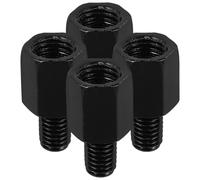 CHILDWEET 2 Sets Motorcycle Mirror Mount Screws Heightening Adapter Bolts with Reverse and Positive Screws Metal Material Wide Compatibility for Electric Bike Rearview Mirrors Improving