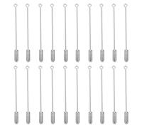 CHILDWEET 20pcs Copper Brooches Pins with Long Needle for Lapel and Hat, Handmade and Never of Date, Silver Colour, Simple Design, Suitable for Formal Occasions and Daily Life