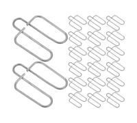 CHILDWEET 20pcs Galvanized Cage Feeding Box Fasteners Spring Clips for Rabbit Cage Door Fixing Pet Feeder Clip Replacement Poultry Habitat Supplies Accessory