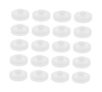 CHILDWEET 20pcs Universal Lightweight Plastic Pulley Wheels Rubber Belt Support, Small Mechanical Gear Accessories for Diy Model Assembly and Motor Bearing Replacement