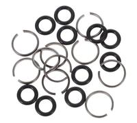 CHILDWEET 24 Sets Electric Impact Wrench Ring Replacement Set with Iron and Rubber Material for Enhanced Efficiency and Quick Socket Replacement, for Automotive Repair and Random Color