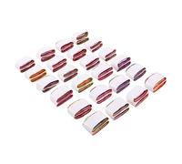 CHILDWEET 24pcs Mouth Vomit Paper Tricks Flashing Mouth Coils Paper Streamers Stage Props