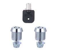 CHILDWEET 2pcs Arcade Machine Cash Door Tubular Cam Locks with Key Easy to Install Stop Cam Loose Fit Suitable for Enclosure Cabinet and Desk Drawers Rv Doors Random Color