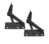 CHILDWEET 2pcs Black Cold Rolled Steel Sofa Storage Box Spring Hinges with Easy and Fast Folding and Slow Automatic Going for Furniture Replacement Parts