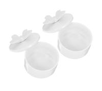 CHILDWEET 2pcs Butterfly Decor Ceramic Jewelry Box Antique Ring Organizer for Necklace Storage Desktop Craft Box Organizer