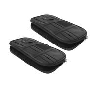 CHILDWEET 2pcs Car Sun Visor Storage Bag Multifunctional Auto Interior Organizer with Sunglasses Holder Document Pocket Card Pen Storage for Vehicle Registration and Driver Essentials
