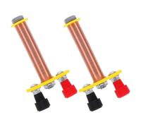 CHILDWEET 2pcs Copper Coil Solenoid Electromagnet T Shaped Structure for Physics Experiments and Demonstrations, Easy Observation Teaching Tool for Students in Classroom Use