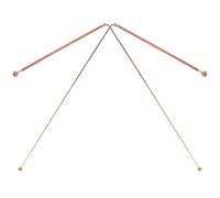 CHILDWEET 2pcs Copper Dowsing Rods Energy Rods for Detection Tool with Flexible Rotation to Find Crypts and Buried Items Suitable for Treasure Hunting