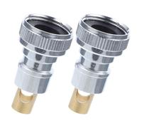 CHILDWEET 2pcs Copper Hose Adapter Quick Connect Snap Coupling for Washing Machine and Garden Hose Nipple Design Automatic Water Cut-off Feature Easy Installation for Bathroom Sink and Rv