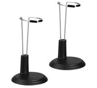 CHILDWEET 2Pcs Doll Stand Adjustable PVC Stainless Steel Holders with Steady Flat Base for Vertical Display of Collectible Dolls and