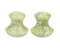 CHILDWEET 2pcs Green Jade Gua Sha Roller for Face Massage Mushroom-shaped Facial Tool Suitable for Neck Skin Relaxation