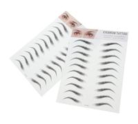 CHILDWEET 2pcs Hair-like Faux Eyebrow Transfer Stickers for Men Women Realistic Eyebrow Model Tattoo Gentle Non-invasive Brow Shaper Natural Look