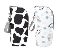 CHILDWEET 2pcs Insulated Food Bottle Storage Organizer Bags Made of Lightweight Oxford Cloth with Easy to Clean Feature, Stylish and Practical Bottle Carrier for Outdoor and Outing Use
