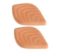 CHILDWEET 2pcs Leaf Shaped Terracotta Brown Sugar Savers Reusable Portable Sugar Keepers for Food Containers on The Go Softener to Keep Fresh