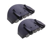CHILDWEET 2pcs Led Cap-Lighted Fishing Headlamp Clip Torch Modes Rechargeable for Outdoor Cycling Hiking Black