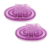 CHILDWEET 2pcs Meridian Massage Brush for Body and Scalp Silicone Handheld Scrubber with Ergonomic Design for Muscle Tension Relief, Compact and Travel Friendly Massager for Gym and Home