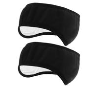 CHILDWEET 2pcs Noise-Cancelling Ear Muffs for Sleep Adjustable Black Soundproof Ear Covers for Men and Women Soft Quiet Protection for Dormitory and Night Use