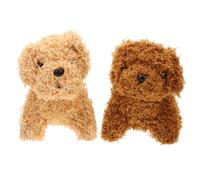 CHILDWEET 2Pcs Plush Puppy Hanging Pendant for Boys Soft Stuffed Animal Dog Keychain Bag Charm Portable Lightweight Decoration for Backpacks Handbags Car Accessories