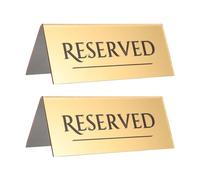 CHILDWEET 2pcs Reserved Seats Sign Reserved Table Card 6.68x2.36x2.36in Acrylic Material Simple and Elegant Design Efficient Seating Arrangements Wedding Restaurants
