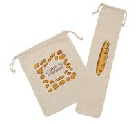 CHILDWEET 2Pcs Reusable Bread Bags Decorative Drawstring Bread Storage Bags Wear Resistant Food Grade for Fresh Pastries for Bakeries and Take Out Orders