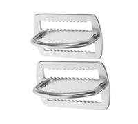 CHILDWEET 2pcs Scuba Weight Belt Keeper with D Ring Stainless Steel Buckle
