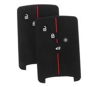 CHILDWEET 2pcs Silicone Car Key Cover for Weatherproof Protective Key Shell Case with Non-slip Ergonomic Grip Compatible with Fluence and Models