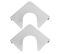 CHILDWEET 2pcs Silver Chrome Corner Plates for Billiard Table, Resin Hard Plastic Material, Easy to Install, Adds Stability, Stylish Design for Game Room Use