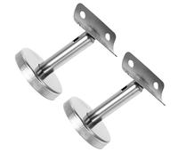 CHILDWEET 2pcs Stainless Steel Stair Handrail Brackets with Strong Construction, Wall Mounted Straight Round Railing Connector, Easy Installation for Home and Hallway