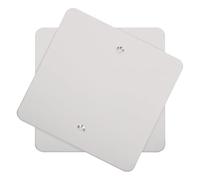 CHILDWEET 2pcs Stainless Steel Wall Plate Plug Covers High-Temperature Resistant Flame-Retardant Silver Cable Wall Plate for Wiring Applications and Ceiling Boxes