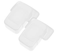 CHILDWEET 2pcs Tissue Holder Wipe Dispenser Stylish Compact Size Design Lightweight Refillable Easy to Replace Wipes Plastic Pp Storage Box for Home and Office