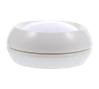 CHILDWEET 2pcs Travel Makeup Powder Containers Set with Sponge Puff, 10g Small Reusable Loose Face Powder Compact Case, Eco-friendly Plastic Storage Jars for Home and On-the-go Use