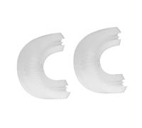 CHILDWEET 2Pcs U Shaped Toothbrush Head Silicone Replacement Electric Toothbrush Accessory Easy to Clean Portable White for Travel Use and Home Use