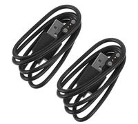 CHILDWEET 2pcs USB Magnetic Charger Cable for Smartwatch, 2-pin Durable Charging Cord Compatible with 2.5-8mm Wearable Devices, Black Color, PC ABS Material, Stylish Design