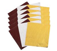 CHILDWEET 3 Pack Colored Foil Candy Wrappers Square Aluminum for Chocolate Caramel DIY Packaging Decoration in Gold Silver Coffee with Orange Peel Texture