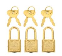 CHILDWEET 3 Pieces Vintage Buckle Latch Padlock Set with Keys for Treasure Chest Boxes Mini Pirate Lock for Wood Box Padlock and Drawer Latch for Treasure Chests