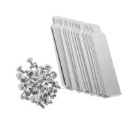 CHILDWEET 30pcs Pcie Slot Covers Silver Metal Brackets Dustproof Gpu Expansion Slot Blanking Plates for Computer Cases Compatible with High and Low Profile Pci Bulk Pack for Home and Office