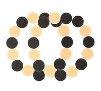 CHILDWEET 32 Pieces Plastic Checkers and Chess Pieces Set, Beige and Black Round Board Game Accessories for Backgammon and Draughts, Universal Game Counters for Family and Travel